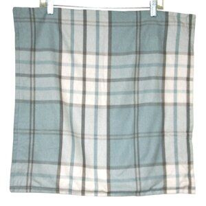 Brooks Brothers Plaid Flannel Pillow Covers Set Of 2 20x20 & 20x12 Soft & Cozy
